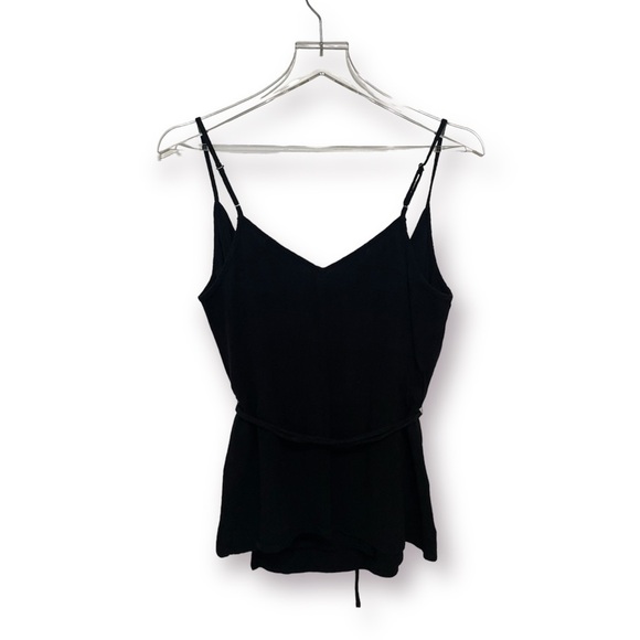 Treasure & Bond Black Wrap Tank Top - Picture 3 of 4